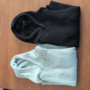 Bundle Of 2 LOFT Women's Hoodie Sweaters in Black and Gray, XS